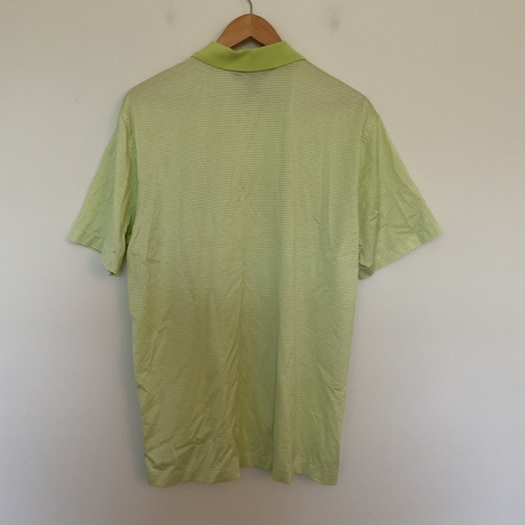 Brooks Brothers Mens Polo Sz L Performance Knit Double Mercerized Cotton Green - Picture 3 of 6